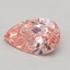 0.49 Ct. Fancy Vivid Pink Pear Lab Grown Diamond