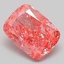 3.21 Ct. Fancy Vivid Pink Cushion Lab Grown Diamond
