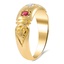 The Raina Ring, smalltop view on a hand