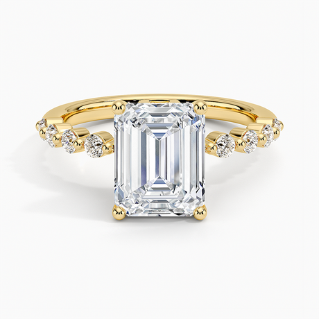 18K Yellow Gold Marseille Half Coverage Diamond Ring (1/4 ct. tw.)