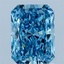 1.67 Ct. Fancy Vivid Blue Radiant Lab Grown Diamond