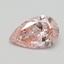 0.80 Ct. Fancy Intense Pink Pear Lab Grown Diamond