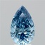 3.52 Ct. Fancy Vivid Blue Pear Lab Grown Diamond