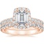 14K Rose Gold Luxe Sienna Halo Diamond Bridal Set (1 3/8 ct. tw.)