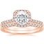 14KR Moissanite Odessa Diamond Ring (1/5 ct. tw.) with Sonora Diamond Ring (1/8 ct. tw.), smalltop view