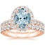 14K Rose Gold Luxe Sienna Halo Diamond Bridal Set (1 3/8 ct. tw.)