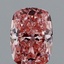 1.05 Ct. Fancy Vivid Pink Cushion Lab Grown Diamond