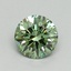 0.71 Ct. Fancy Vivid Green Round Lab Grown Diamond