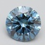 3.00 Ct. Fancy Vivid Blue Round Lab Grown Diamond