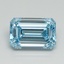1.50 Ct. Fancy Vivid Blue Emerald Lab Grown Diamond