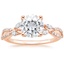 14K Rose Gold Luxe Willow Diamond Ring (1/4 ct. tw.), smalltop view