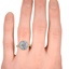 The Laia Ring, smallzoomed in top view on a hand