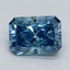1.96 Ct. Fancy Vivid Malibu Blue Radiant Lab Grown Diamond