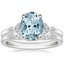18KW Aquamarine Verbena Diamond Bridal Set (1/4 ct. tw.), smalltop view