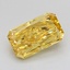 1.12 Ct. Fancy Vivid Yellow Radiant Lab Grown Diamond