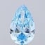 10.05 Ct. Fancy Vivid Blue Pear Lab Grown Diamond