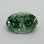 2.18 Ct. Fancy Vivid Pacific Green Oval Lab Grown Diamond