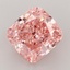 3.06 Ct. Fancy Vivid Pink Cushion Lab Grown Diamond