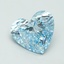 11.05 Ct. Fancy Vivid Blue Heart Lab Grown Diamond