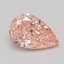 0.93 Ct. Fancy Vivid Pink Pear Lab Grown Diamond