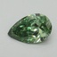0.61 Ct. Fancy Vivid Green Pear Lab Grown Diamond
