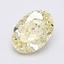 1.64 Ct. Fancy Light  Yellow Oval Lab Grown Diamond