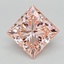 3.30 Ct. Fancy Vivid  Pink Princess Lab Grown Diamond