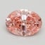 2.01 Ct. Fancy Vivid Pink Oval Lab Grown Diamond
