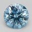 1.87 Ct. Fancy Vivid Blue Round Lab Grown Diamond