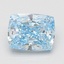 1.59 Ct. Fancy Vivid Blue Cushion Lab Grown Diamond