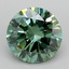 4.00 Ct. Fancy Vivid  Green Round Lab Grown Diamond