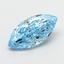 1.28 Ct. Fancy Vivid  Blue Marquise Lab Grown Diamond