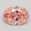 2.20 Ct. Fancy Vivid Pink Oval Lab Grown Diamond