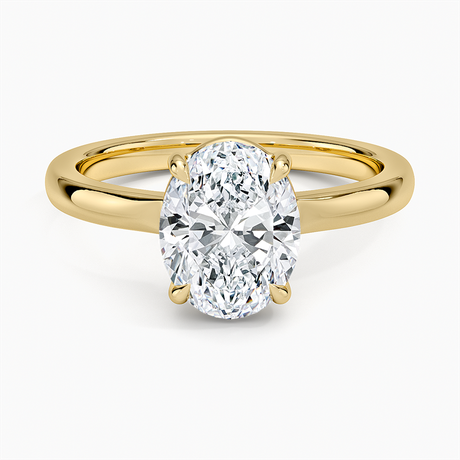 Alice Low Profile Solitaire Ring