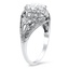 The Perlino Ring, smalltop view on a hand