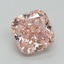 5.01 Ct. Fancy Vivid Pink Cushion Lab Grown Diamond