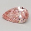 0.54 Ct. Fancy Vivid Pink Pear Lab Grown Diamond