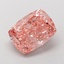 3.02 Ct. Fancy Vivid  Pink Cushion Lab Grown Diamond