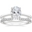 18K White Gold Elle Ring with Sia Diamond Ring (1/8 ct. tw.)