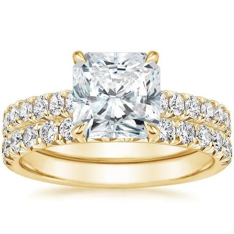 18K Yellow Gold Sienna Diamond Bridal Set (7/8 ct. tw.)