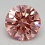 2.03 Ct. Fancy Vivid Pink Round Lab Grown Diamond
