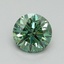 0.72 Ct. Fancy Vivid Pacific Green Round Lab Grown Diamond