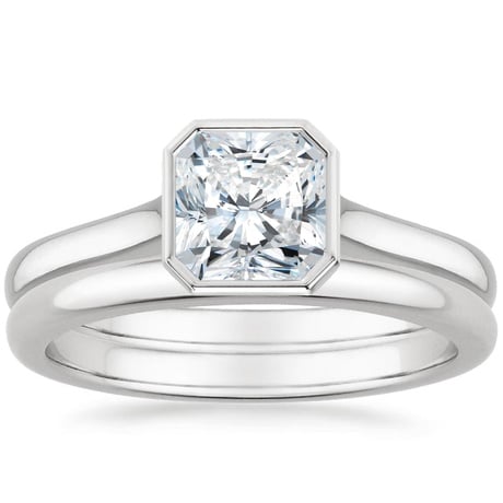 18K White Gold Luna Bridal Set