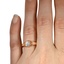 The Voss Ring, smallzoomed in top view on a hand