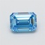 1.02 Ct. Fancy Vivid  Blue Emerald Lab Grown Diamond