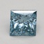 1.50 Ct. Fancy Vivid Blue Princess Lab Grown Diamond