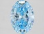 1.95 Ct. Fancy Vivid Blue Oval Lab Grown Diamond