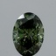 1.12 Ct. Fancy Vivid Green Oval Lab Grown Diamond