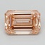 2.94 Ct. Fancy Intense  Orange Emerald Lab Grown Diamond