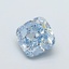 1.04 Ct. Fancy Vivid  Blue Cushion Lab Grown Diamond